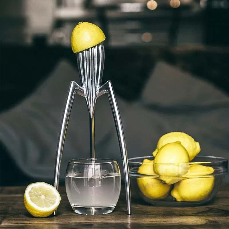 Citrus Juicer Bar - โมเดลตกแต่งรูปปลาหมึกสีเงินสไตล์โมเดิร์นเรียบง่าย สำหรับห้องรับแขก ห้องครัว ห้องนั่งเล่น