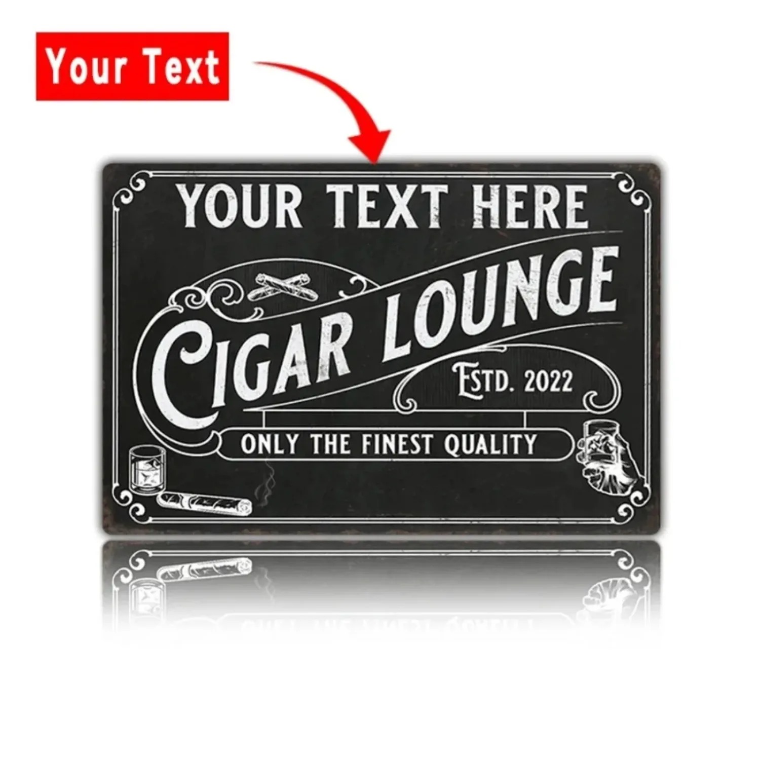 CIFbuy ป้ายอะลูมิเนียมซิการ์แบ - Home Bar Lounge บทวิจารณ์และราคา
