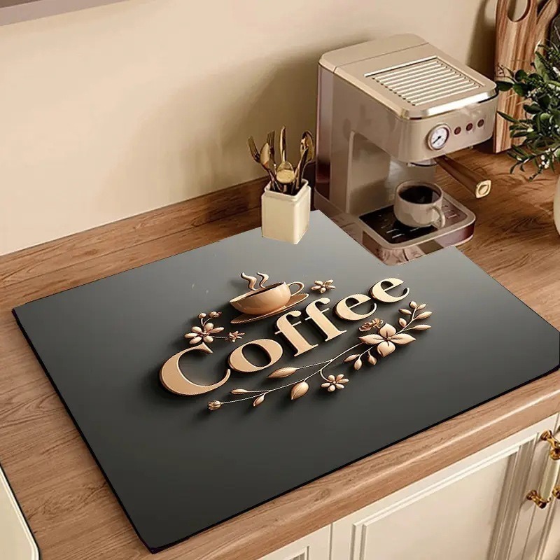 แผ่นรองซับน้ำลายกาแฟ แผ่นรองกั - Bar Mat Rubber บทวิจารณ์และราคา